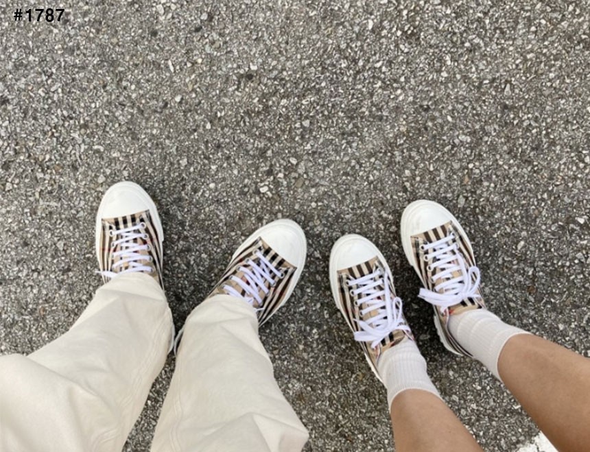 🍀 [BURBERRY] 버버리 체크 코튼 스니커즈 🍀
