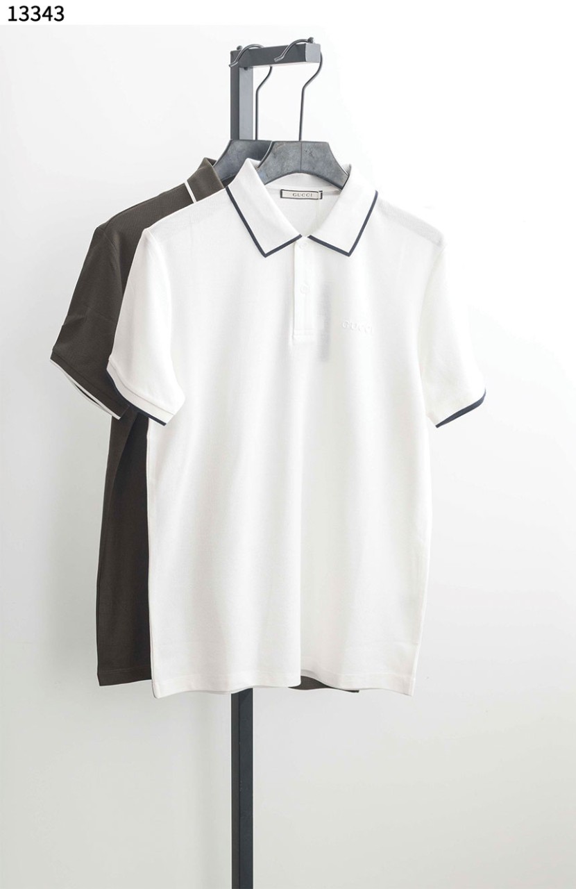 #구찌 [GUCCI] 넥포인트 자수로고 코튼 카라티 신상입고💢 #상의 #티셔츠 #13343