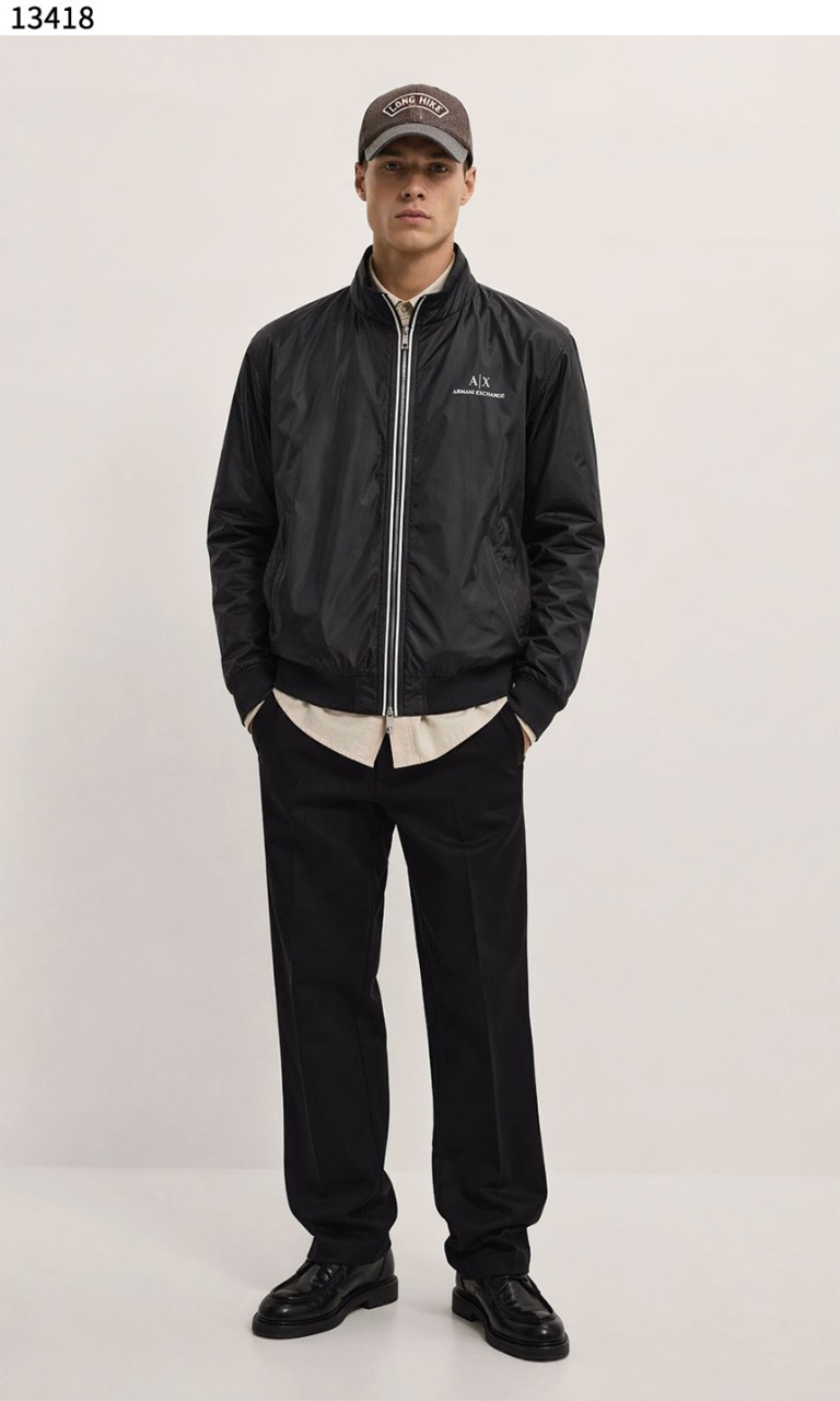 #아르마니익스체인지 [ARMANI EXCHANGE] 로고 스탠드 넥 집업 바람막이 자켓 신상입고💢 #상의 #자켓 #13418