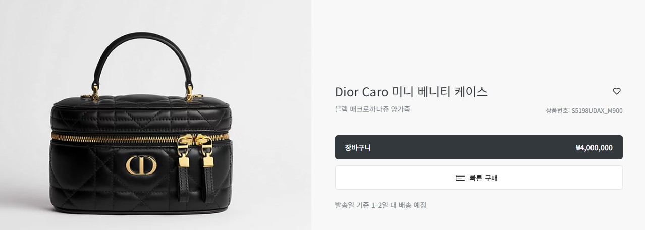 #디올 Dior Caro 미니 베니티 케이스