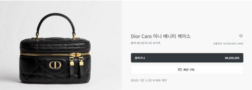 #디올 Dior Caro 미니 베니티 케이스