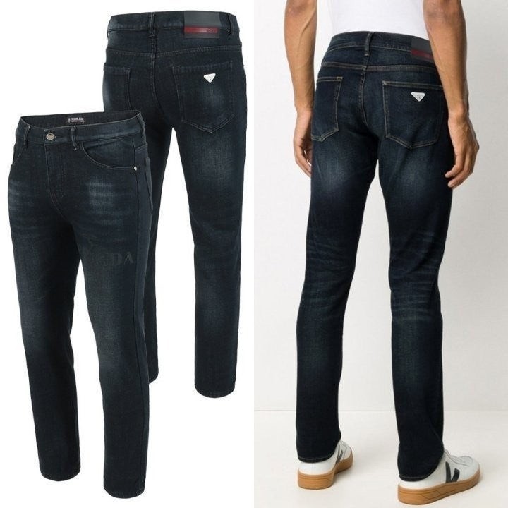 타이거 프린팅 워싱 청바지 PR-3799
