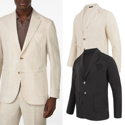 기마병 자수 린넨 자켓 BU-200
