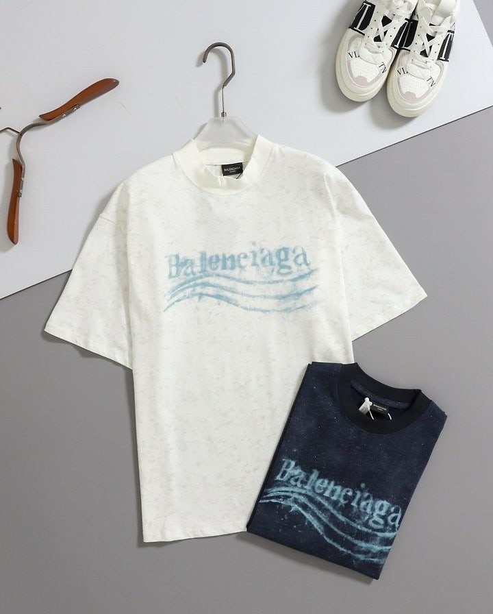 웨이브 로고 루즈핏 반팔 티셔츠 BC-3509
