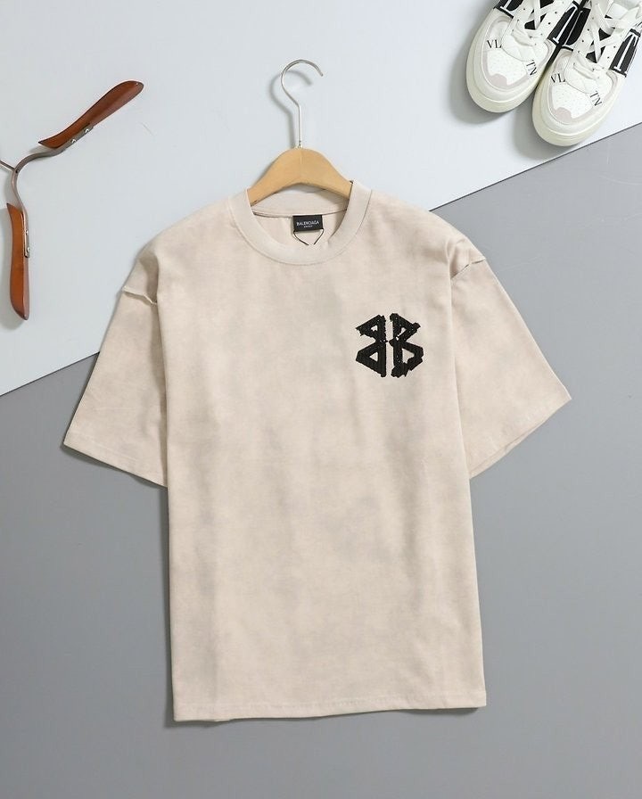 워싱 BB 로고 반팔 티셔츠 BC-3499