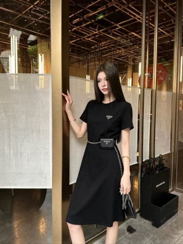 💕 프** 수입 미니 파우치가 달린 체인 벨트 원피스