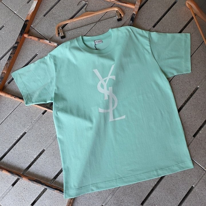 💕 생** YSL 빅로고 티셔츠