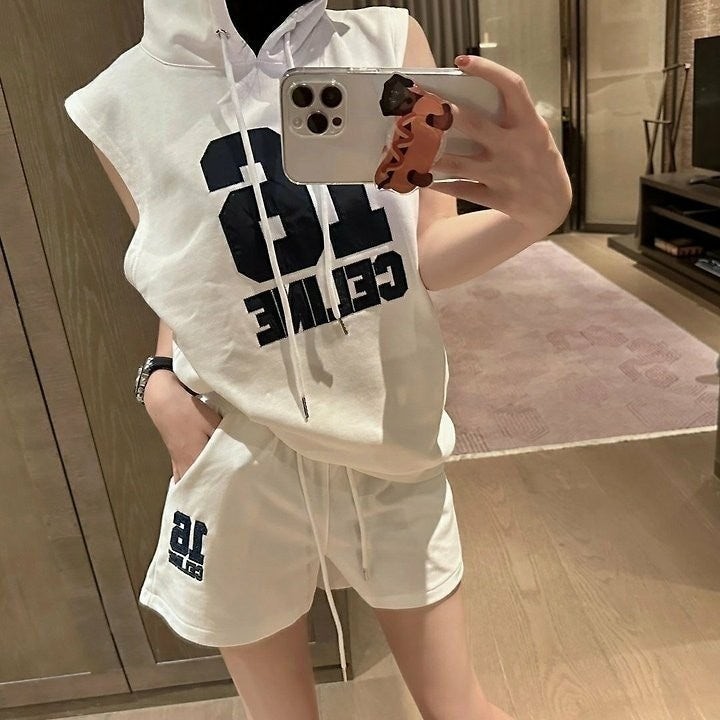 💕 셀** 16나염 후드 반바지세트